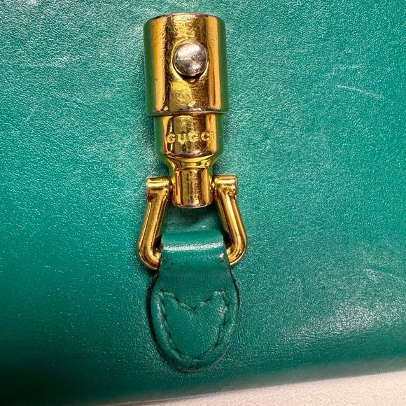 Gucci piston teal leather wallet - Picture 6 of 10